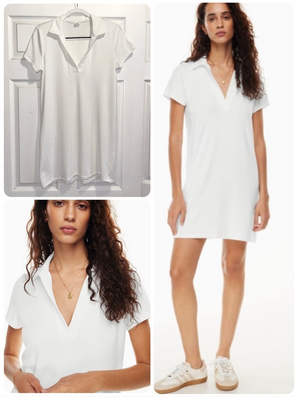 Aritzia Wilfred Free Reef Free Lounge Dress White Polo Style Size Small